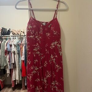 Floral Red Sundress